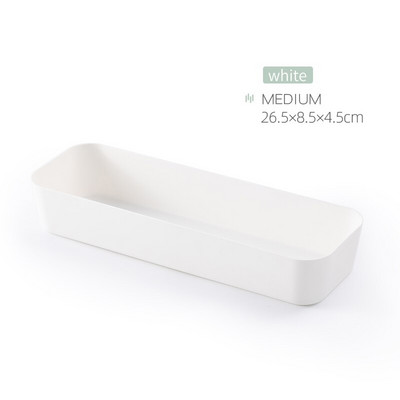 WORTHBUY Sertare de depozitare Organizator de depozitare din plastic Sertare pentru haine de machiaj Cutie organizator pentru tacamuri Organizator de birou pentru bucatarie