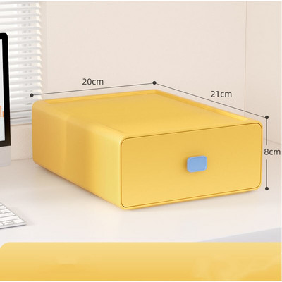 Настолен органайзер Чекмедже за съхранение Кутия за грим Подреждащ се контейнер за бижута Маска с голям капацитет Офис Кутия за съхранение на лекарства Кутии