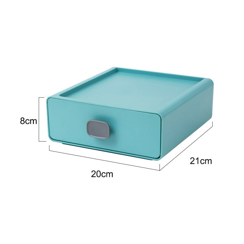 Настолен органайзер Чекмедже за съхранение Кутия за грим Подреждащ се контейнер за бижута Маска с голям капацитет Офис Кутия за съхранение на лекарства Кутии