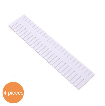 4 buc. Grilă de sertar Separator Separator Organizator de depozitare Lenjerie de corp șosete machiaj clapa Combinație gratuită Sertare de depozitare