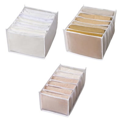 Organizér na oblečenie do šatníka, úložný box na džínsy, skladaný sieťovaný oddeľovací box, umývateľný organizér na oblečenie, zásuvka na oblečenie
