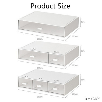 68UE Desktop Organizer με συρτάρια Desk Storage Organisation Box για σημειωματάρια Επιτραπέζια μολύβια και είδη γραφείου στο σπίτι ή