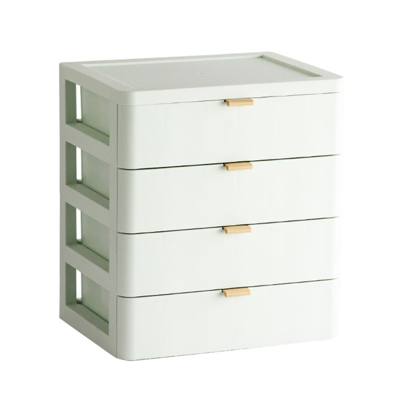 68UE 2/3/4 vrstvy Stolná zásuvková úložná skrinka Mini kozmetická organizér na make-up Plastové púzdro na šperky Organizér na drobnosti