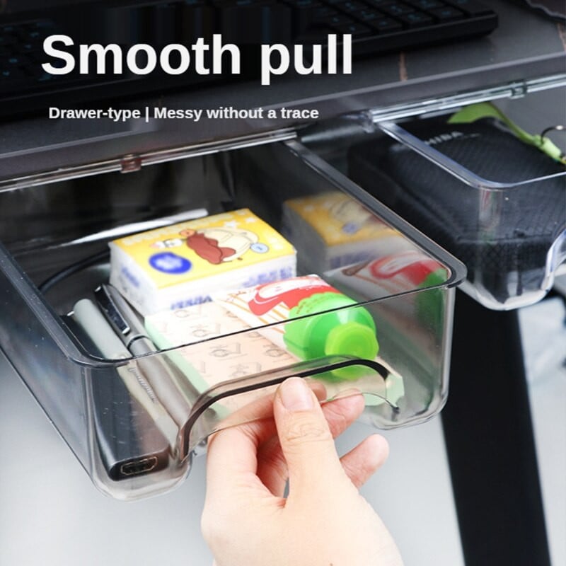 Ladica stola Ispod ladice stola Kutija za pohranu za uredsku spavaću sobu Skrivena mala ladica stola Samoljepljive ladice stola za šminkanje