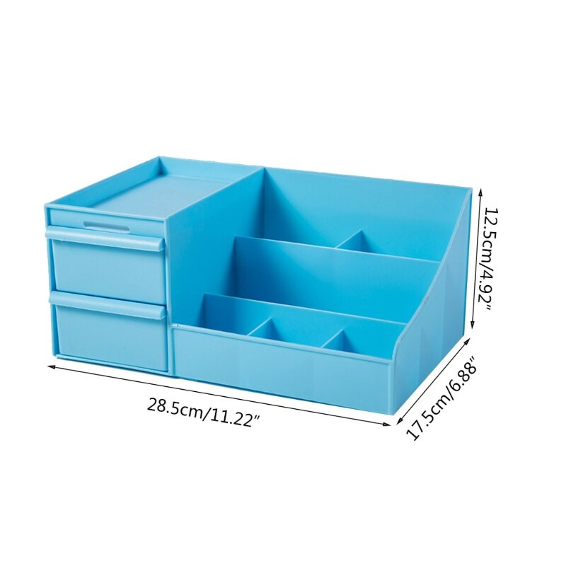 Desktop Cosmetic Storage Box Multi Grid Display Stovas Makiažo organizatorius darbalaukis 94PF