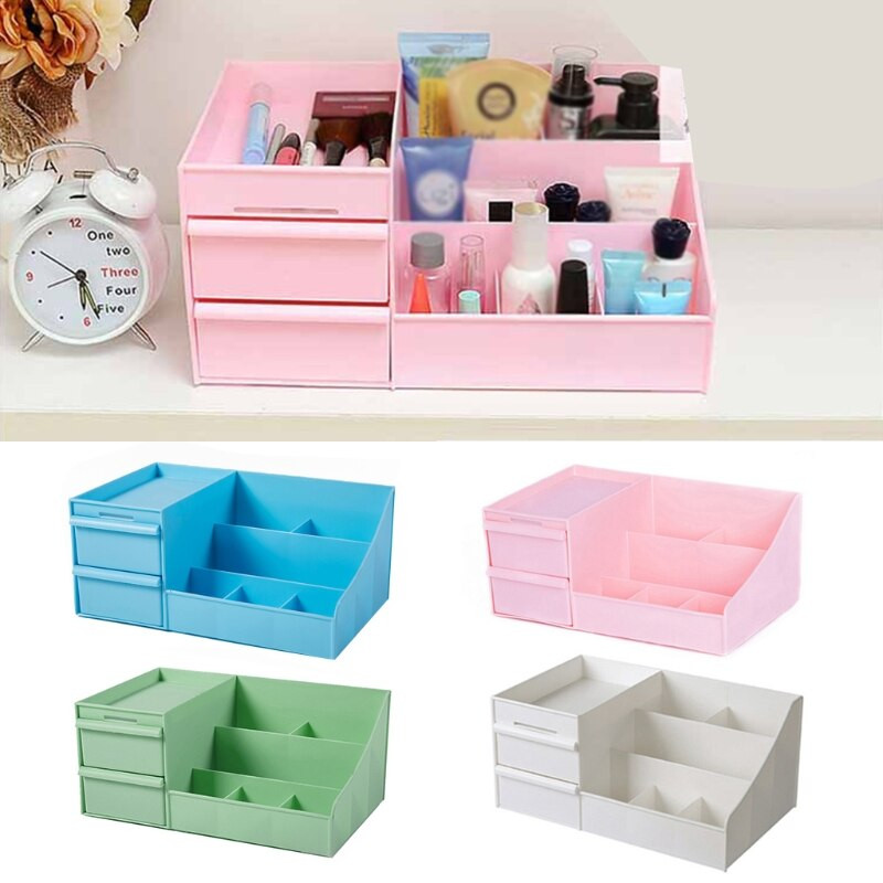 Desktop Cosmetic Storage Box Multi Grid Display Stovas Makiažo organizatorius darbalaukis 94PF