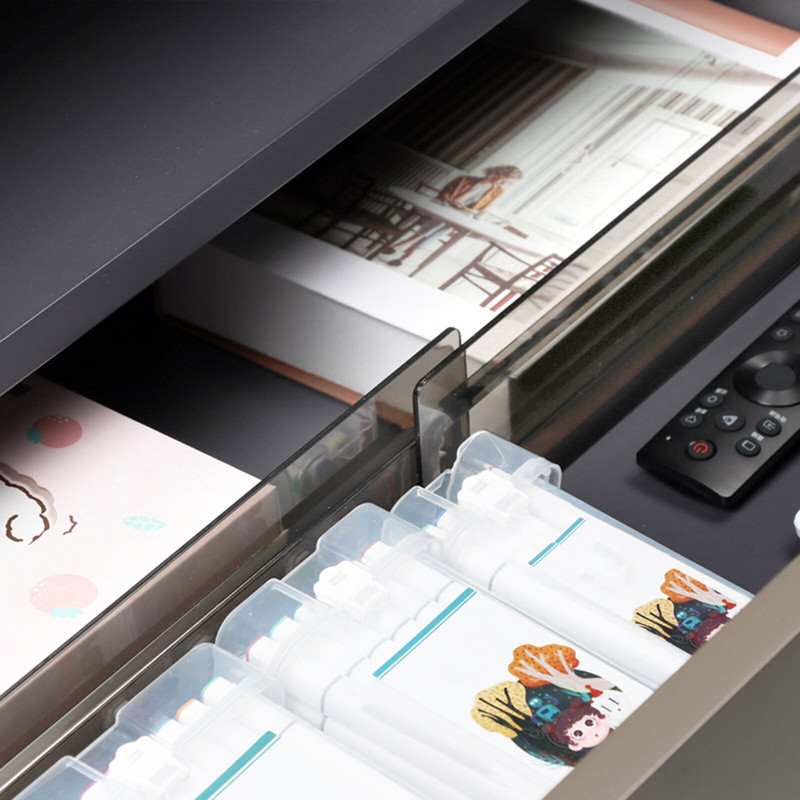 Nastaviteľná deliaca priečka zásuviek s klapkou, priečka pre domácich majstrov, odolný úložný organizér, šatník, oddeľovač bez dierovačov