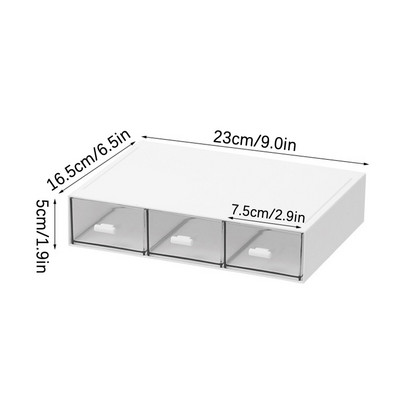 Sertar Desktop Cutii de depozitare cosmetice Decorare 1/2/3 Grile Durabil PE Organizator creativ ABS