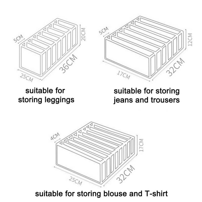 Úložný box na džínsy, skladací umývateľný šatník, organizér na oblečenie, sieťovaný organizér na oblečenie, deliaca priečka zásuviek