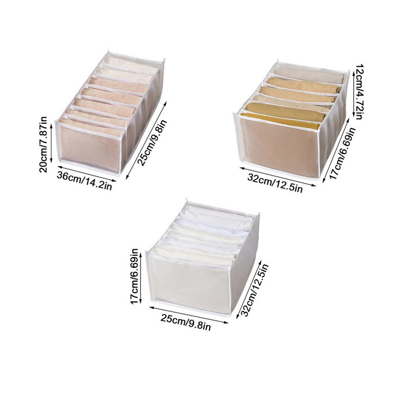 Úložný box na džínsy, skladací umývateľný šatník, organizér na oblečenie, sieťovaný organizér na oblečenie, deliaca priečka zásuviek