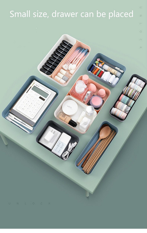 Úložný box na drobnosti Zásuvka Stolný kozmetický úložný box Kombinovaný úložný box Stojan na riad Plastový stojan na spodnú bielizeň
