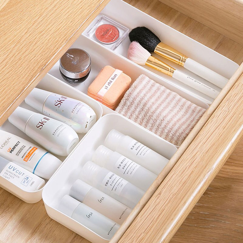 Úložný box na drobnosti Zásuvka Stolný kozmetický úložný box Kombinovaný úložný box Stojan na riad Plastový stojan na spodnú bielizeň