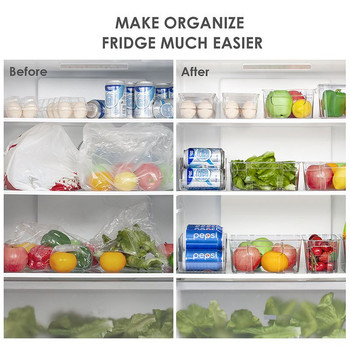 Ψυγείο Κουτί αποθήκευσης τροφίμων Σπίτι Διαφανές στοίβα Gadget Κουζίνα Συρτάρι Τύπος Αντικείμενα Ταξινόμηση Συσκευή Διαχείρισης