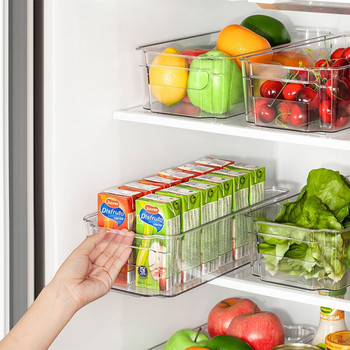 Ψυγείο Κουτί αποθήκευσης τροφίμων Σπίτι Διαφανές στοίβα Gadget Κουζίνα Συρτάρι Τύπος Αντικείμενα Ταξινόμηση Συσκευή Διαχείρισης