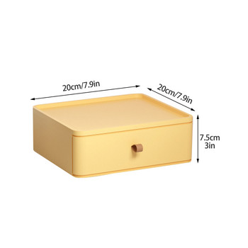 Рафт Настолен чекмедже Кутия за съхранение Слоеста спалня за спестяване на пространство може да бъде насложена с дръжка Oragnizer