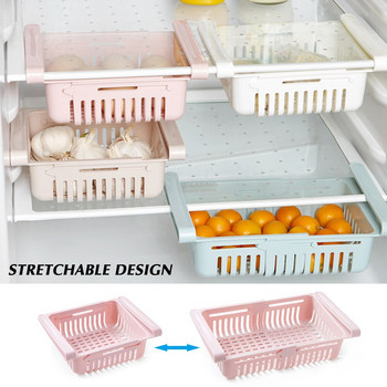 Κουζίνα Ρυθμιζόμενη Εκτάσιμη Ατζέντα Ψυγείο Ράφι αποθήκευσης Ψυγείο Καταψύκτης Θήκη ραφιού Συρταριάρικο καλάθι Εξοικονόμηση χώρου