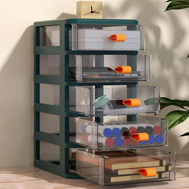 Dulap de depozitare practic Dulap de birou cu tragere ușoară, cu sertar multifuncțional, cu mai multe straturi, Organizator de depozitare vizibil