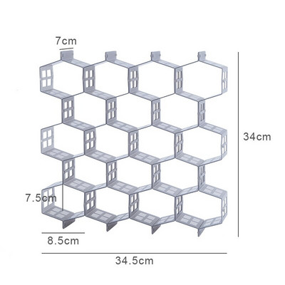 DIY Honeycomb Honeycomb Zásuvkový deliaci organizér na spodnú bielizeň Organizéry zásuviek na ponožky a kravaty Nastaviteľná úložná priečka Úložný box