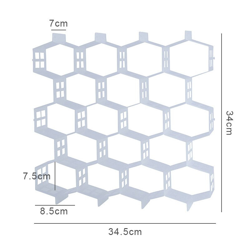 DIY Honeycomb Honeycomb Zásuvkový deliaci organizér na spodnú bielizeň Organizéry zásuviek na ponožky a kravaty Nastaviteľná úložná priečka Úložný box