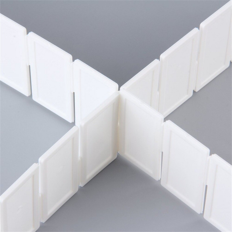 4 ks/6 ks mriežkový deliaci prvok na zásuvky pre domácnosť, úložný organizér, plastový deliaci prvok na stôl, zásuvku, skriňu, nástroje na úsporu miesta