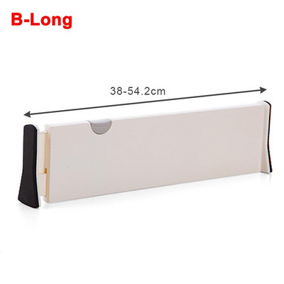 Állítható tároló fiókok elválasztó Behúzható műanyag fiókelválasztó tartó Konyhai fiók rendszerező Szekrény fiókelválasztók