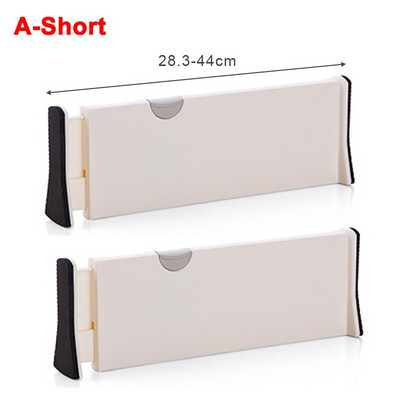 Állítható tároló fiókok elválasztó Behúzható műanyag fiókelválasztó tartó Konyhai fiók rendszerező Szekrény fiókelválasztók