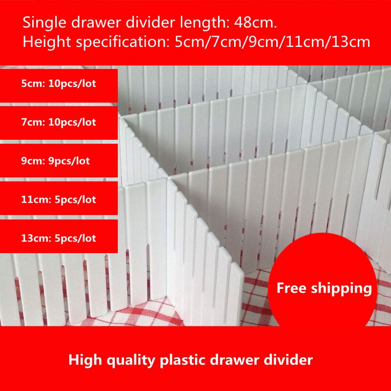 Získajte priečku Triediaca mriežka Priečka Teleskopická spodná bielizeň Ponožky Bezplatná kombinácia Klasifikácia Prepážky Plastové