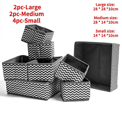 6/8/10 TK Lausriidest hoiukasti aluspesu Kokkupandav sahtel Sokk riided Sorteerimiskast Rinnahoidja Kapp Konteinersahtlid Koduhoid