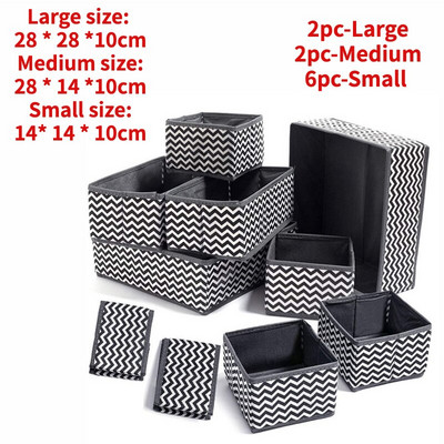 6/8/10 TK Lausriidest hoiukasti aluspesu Kokkupandav sahtel Sokk riided Sorteerimiskast Rinnahoidja Kapp Konteinersahtlid Koduhoid