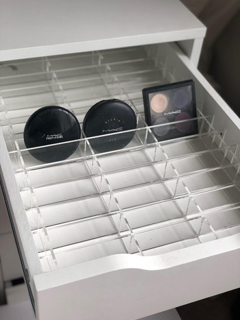 Комплект акрилни разделители ANON за скрин с 6 чекмеджета /огледало MALM, акрилен органайзер за грим Разделители на чекмеджета MALM, място за съхранение на грим