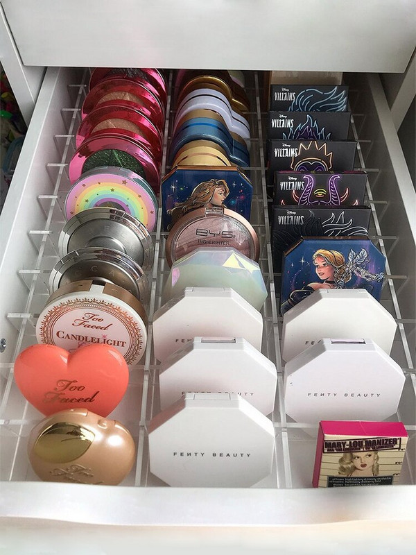 Set separatoare acrilice ANON pentru comoda MALM cu 6 sertare/oglinda, organizator de machiaj acrilic Separatoare sertare MALM, depozitare machiaj