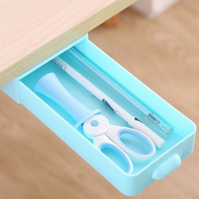 Úložný priestor pod zásuvku stola, kancelárska nádoba, vložená pod úložný priestor pod stôl, úložný priestor na papiernictvo na boku stola, úložný priestor na kozmetiku