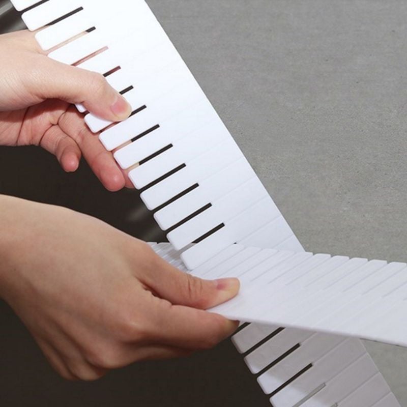 Priečky do zásuviek, organizéry na priečky do zásuviek 5 ks, nastaviteľná plastová priečka, DIY plastová mriežka, úložný priestor na make-up do domácnosti