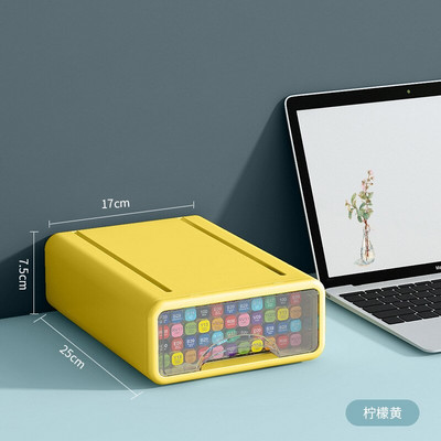 Opberglades Desk Organizer Document Diversen Houder Cosmetische Desktop Opbergdoos Kabinet Home Office Briefpapier Stapelbaar