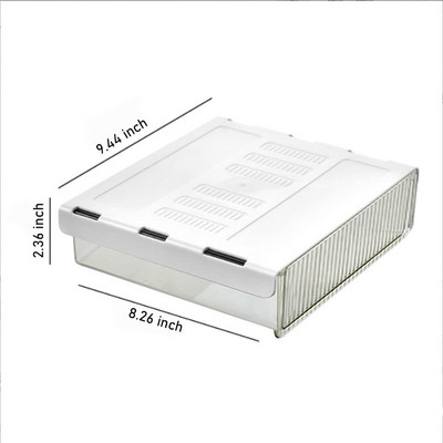 Samolepiaci úložný box Hiddens pod stôl, organizér na make-up, úložný box pod stôl, zásuvkový organizér, úložný box na kancelárske potreby