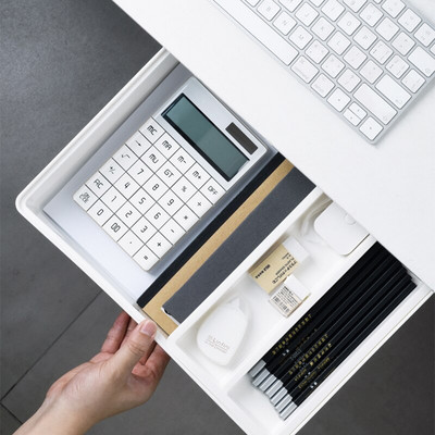 „Self Stick Hidden Desk Organizer“ laikymo dėžutė po stalčiumi, raštinės reikmenų dėklas Makiažo reikmenų laikymo pieštuko rašiklio laikiklis