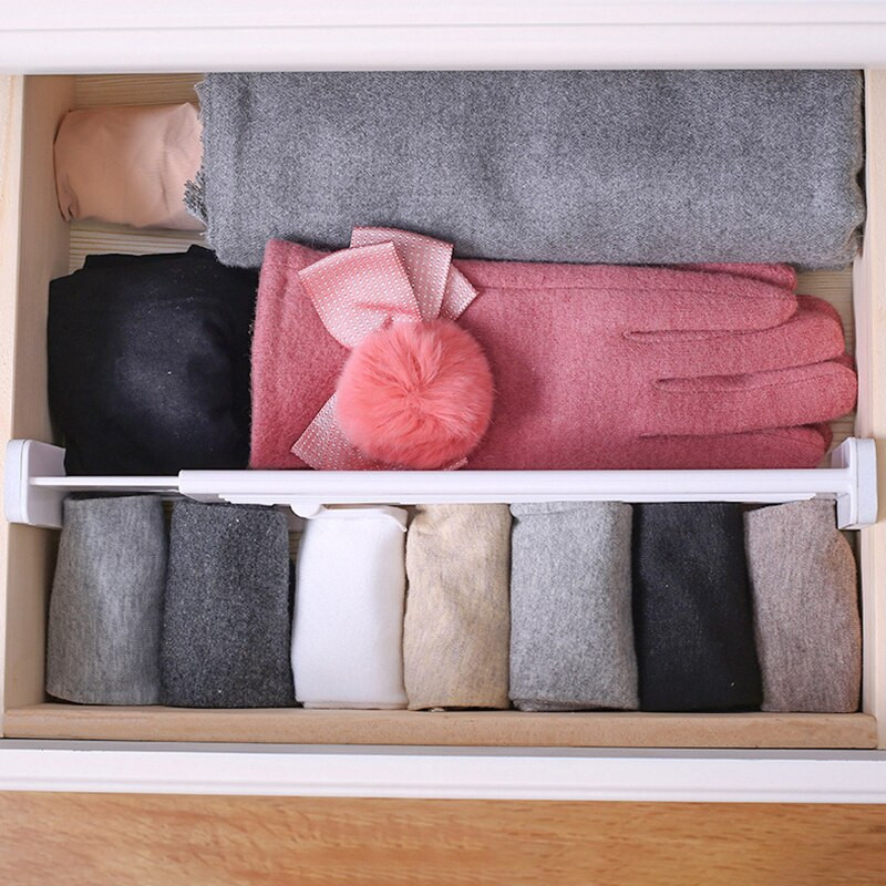 Výsuvná deliaca priečka zásuviek z ABS plastu, deliaca priečka zásuviek, držiak zásuviek, úložný priestor pre domácnosť, šindeľ