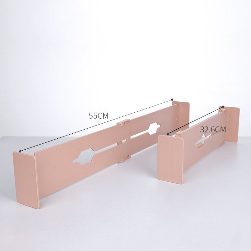 2бр. Органайзер за чекмеджета Разделител Регулируем разделител за чекмеджета Направи си сам Рафтове за съхранение Домакински гардероб Шкаф Разделителна преградна дъска