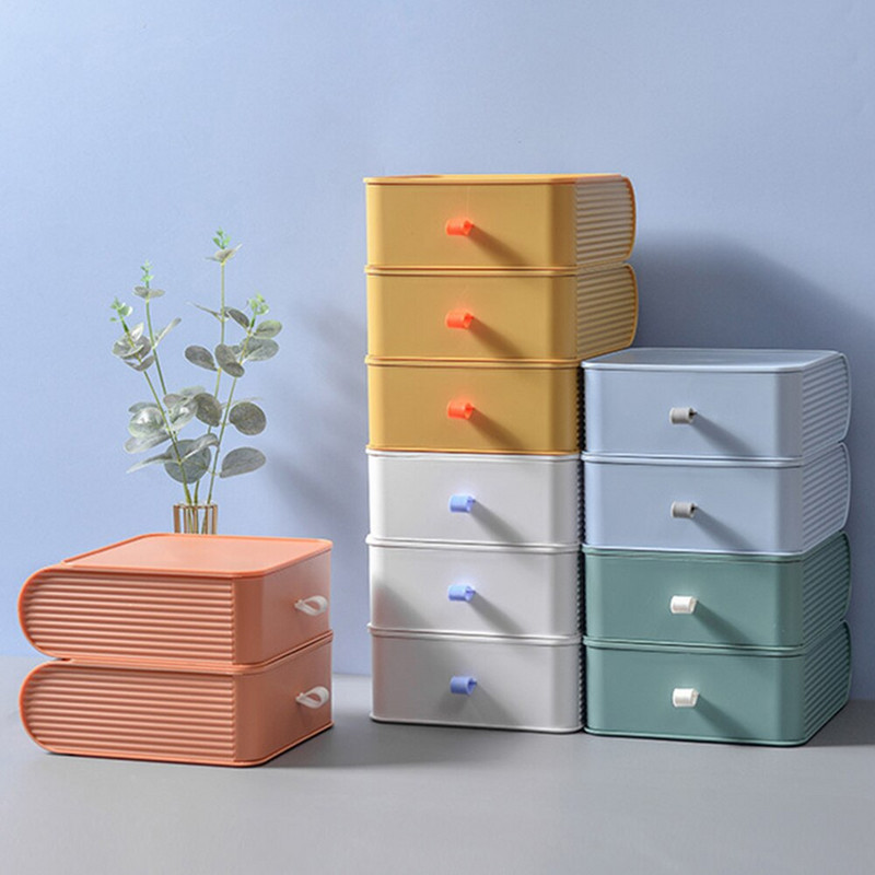 Kreatívne zásuvky na šperky, plastová skrinka, viacvrstvová dekoračná skrinka so zásuvkou, typ používaný v kanceláriách, kuchyniach a internátoch