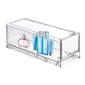 Cutii de depozitare transparente, stivuibile, cutie de containere cu sertar extras, 2 dimensiuni, reutilizabile, cutii transparente de depozitare.