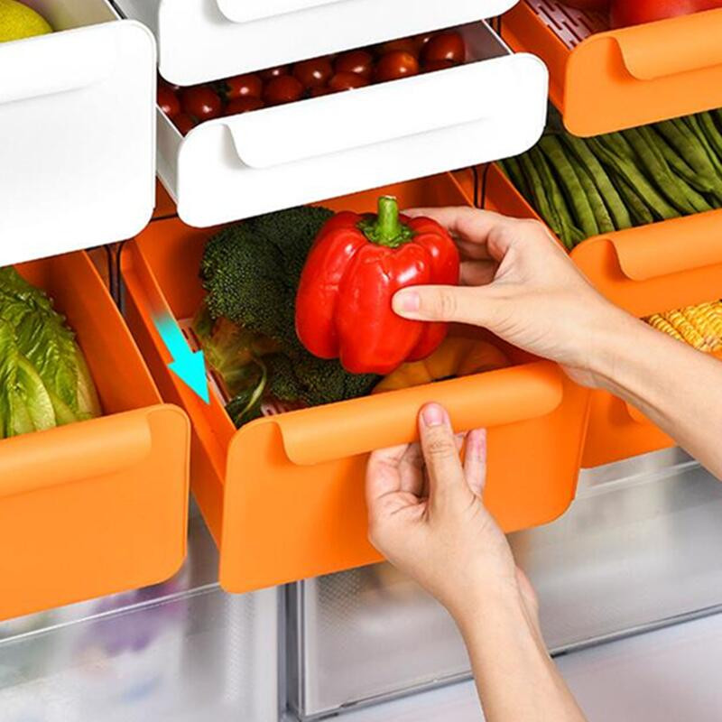 Ladica Hladnjak Kutija za pohranu svježeg voća Prozirna plastična posuda za hranu Kuhinjski ormarić Organizator Dodaci Hladnjak Karton za jaja