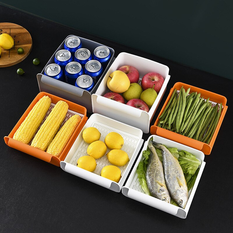 Ladica Hladnjak Kutija za pohranu svježeg voća Prozirna plastična posuda za hranu Kuhinjski ormarić Organizator Dodaci Hladnjak Karton za jaja