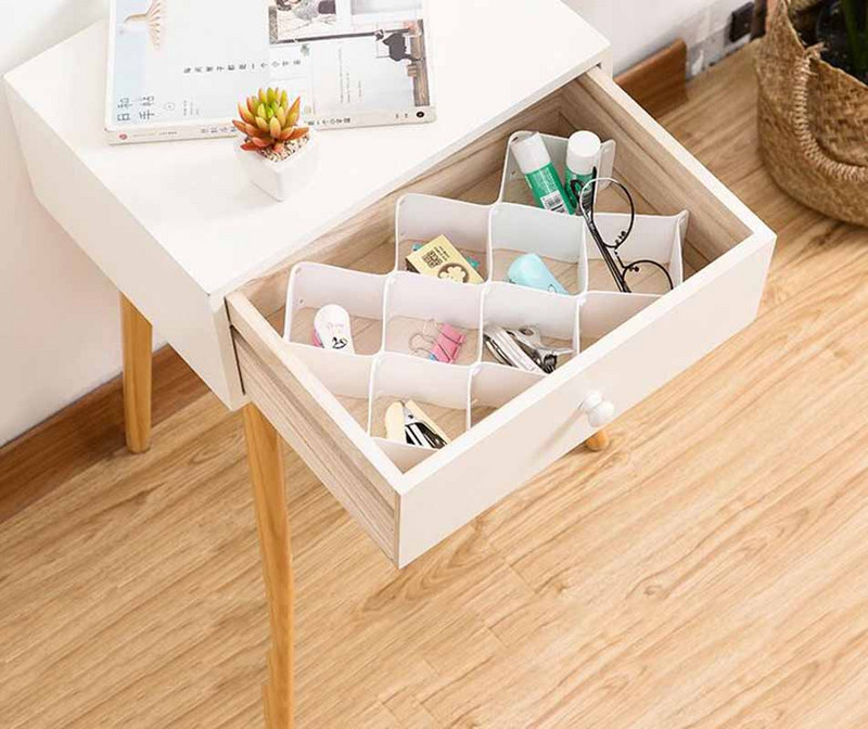 6/8 ks DIY kombinovaná spodná bielizeň ponožky úložný box priečka väzba podprsenka mriežka oddeľovač papiernictvo rôzne organizovať úložný box