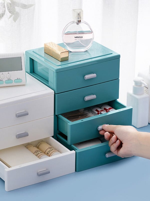 Mini úložný box na stôl, suchý úložný stojan na šperky, organizér na domácu kanceláriu, úložný stojan na kancelárske potreby, stolové príslušenstvo