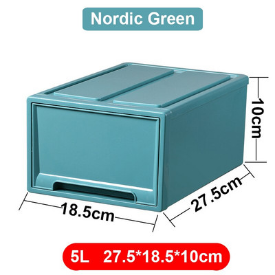 Úložný box so zásuvkami, priehľadný, moderný, jednoduchý, šatník, triediaci, úložný box na oblečenie, plastový vnútorný úložný box na oblečenie