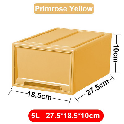 Úložný box so zásuvkami, priehľadný, moderný, jednoduchý, šatník, triediaci, úložný box na oblečenie, plastový vnútorný úložný box na oblečenie