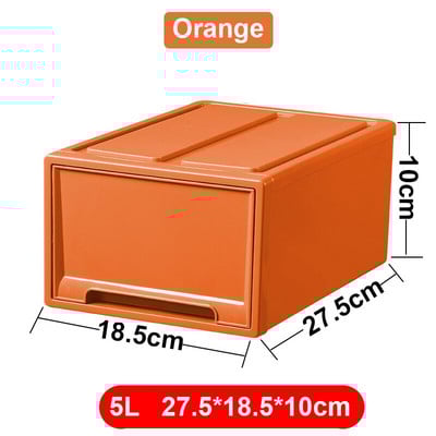 Úložný box so zásuvkami, priehľadný, moderný, jednoduchý, šatník, triediaci, úložný box na oblečenie, plastový vnútorný úložný box na oblečenie