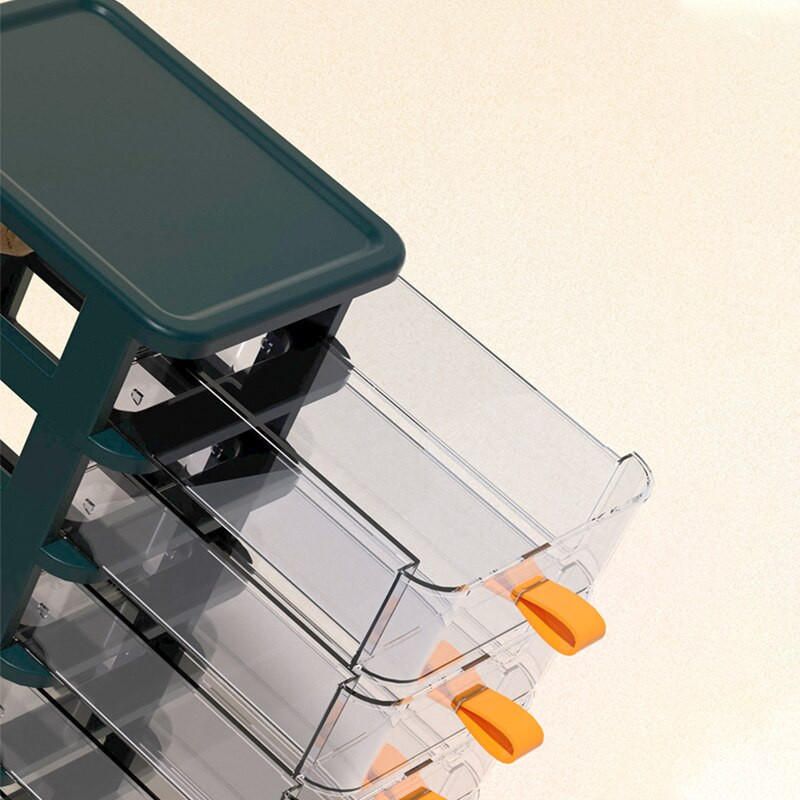 Priehľadná stolová kanvica na kozmetiku, prachotesná nádoba na kozmetiku, organizér do domácnosti, úložný box, plastová mini úložná zásuvka na stôl