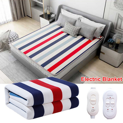 Евро електрическо одеяло Отопляемо двойно термо одеяло 150 180 см регулируемо електрическо отоплително електрическо отоплително одеяло Дропшиппинг