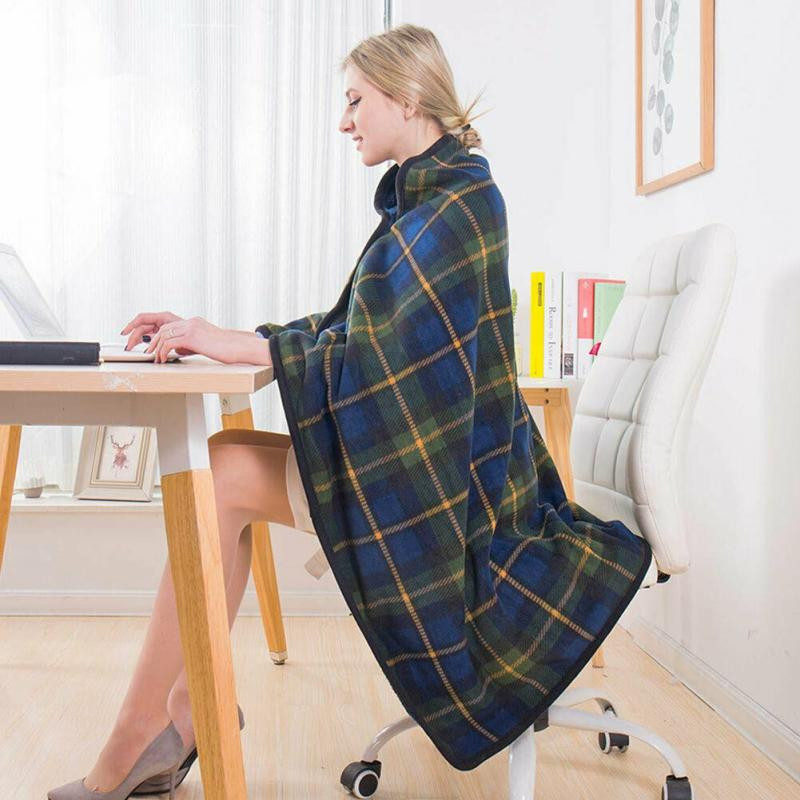 Grijani šal Pokrivač Prostirka Pokrivač za privijanje Flis flanelski šal Zimski kućni ured nosivi podebljani pokrivač Šal